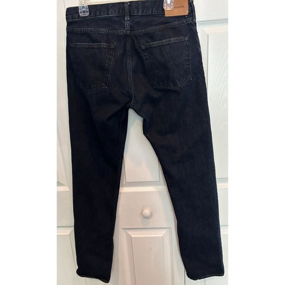J. Lindeberg Roy Blue Moss Men's Denim Jeans 34 X 34, Dark Wash Straight Leg - Picture 2 of 6